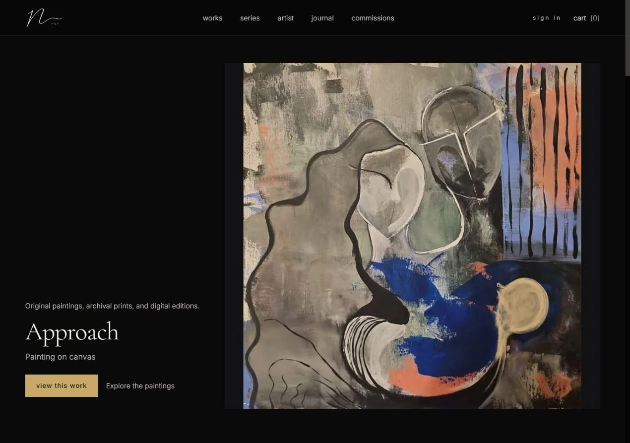 Nur — actual desktop website capture