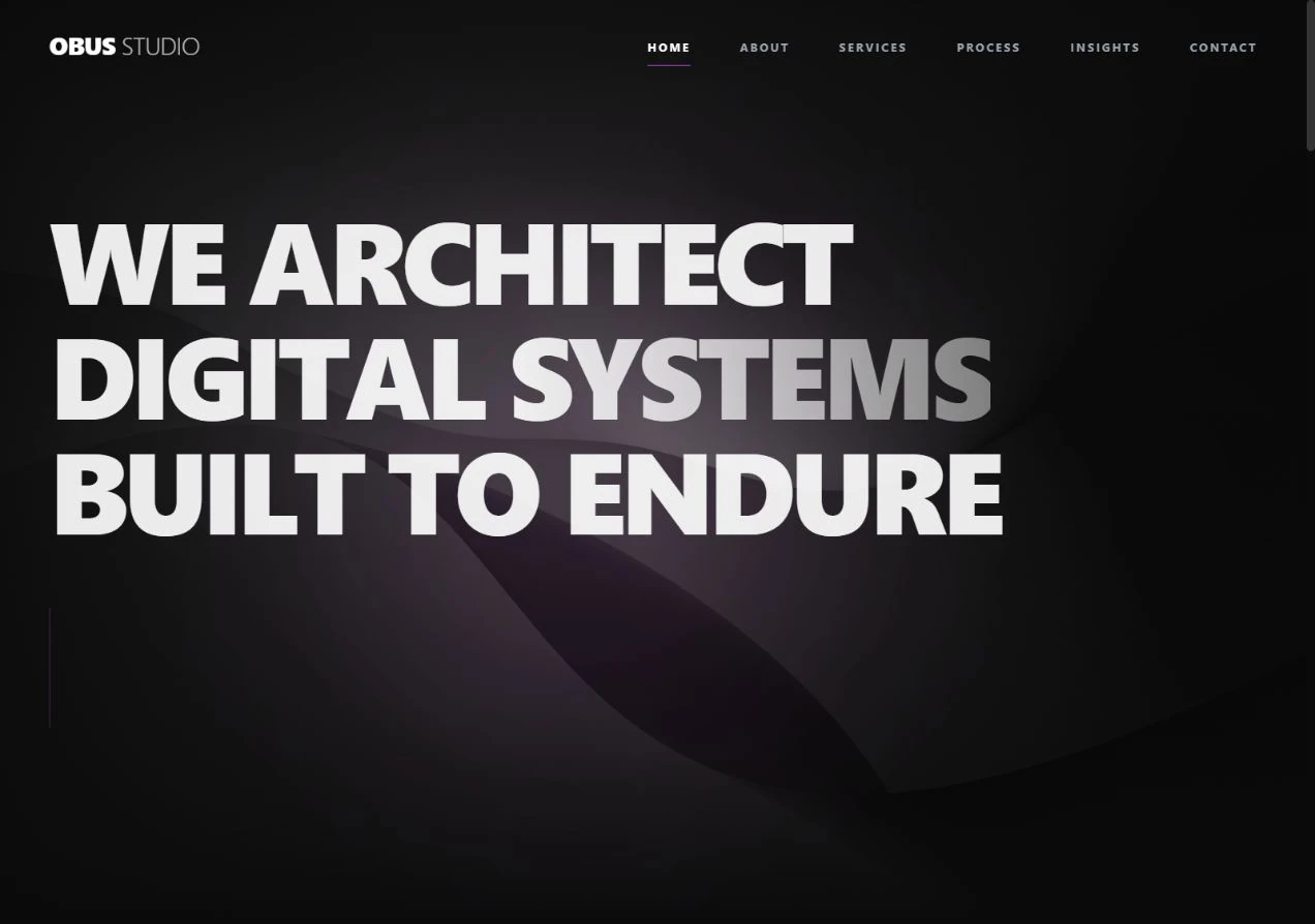 OBUS Studio — actual desktop website capture
